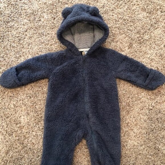 Carter's Sherpa Hooded One Piece 3mo - Picture 1 of 5